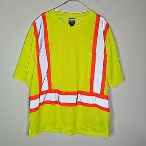 Forcefield XXL yellow reflective short sleeve shirt